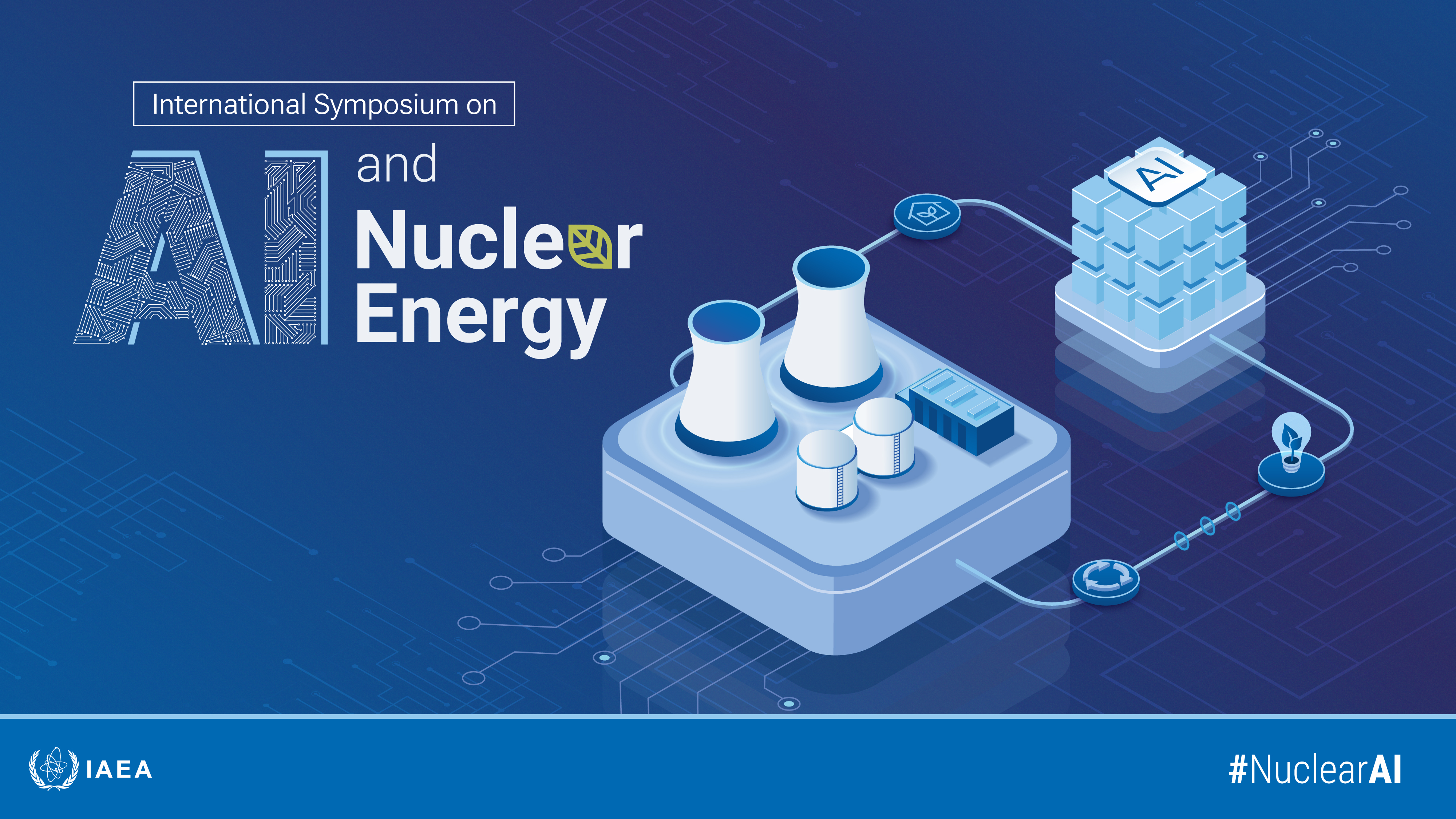 Affiche du Colloque international sur l’IA et l’énergie nucléaire en décembre 2025