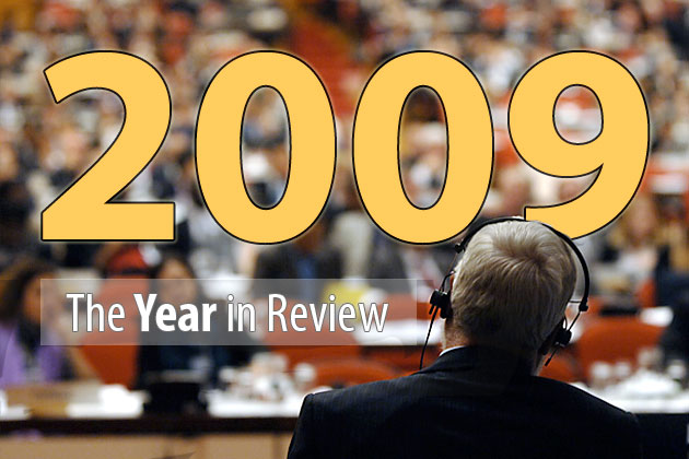 Nuclear-related events and developments in 2009 reflected global trends dealing with global security, environmental, and economic issues. For the IAEA, in particular, dominant stories highlighted developments leading to the appointment and election of a new Director General, as well as pressing issues in nuclear safety and security, safeguards and non-proliferation. Following are images of the more noteworthy events, selected on the basis of their popularity, and chosen by IAEA.org editors.