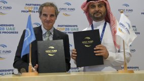 L’AIEA et le Fonds OPEP resserrent leur coopération en matière d’adaptation aux changements climatiques (en anglais)