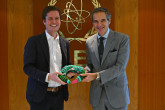 Rafael Mariano Grossi, IAEA Director-General, met with Lucio M. Milanese, Co-Founder and CEO of Proxima Fusion, during his official visit to the Agency headquarters in Vienna, Austria. 22 October 2024.
