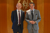 Rafael Mariano Grossi, IAEA Director-General, met with Joerg Gmeinbauer, Global Senior Vice President for Energy, Bureau Veritas, during his official visit to the Agency headquarters in Vienna, Austria. 22 October 2024.
