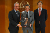 Rafael Mariano Grossi, IAEA Director-General, met with Bento Albuquerque and Pedro Kassab from Diamante Energia, Brazil, during his official visit to the Agency headquarters in Vienna, Austria. 22 October 2024.