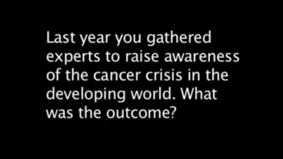 IAEA Director General on Cancer