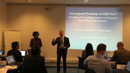 participants at the interregional workshop on the recently released  Part 7 of the IAEA General Safety Requirements