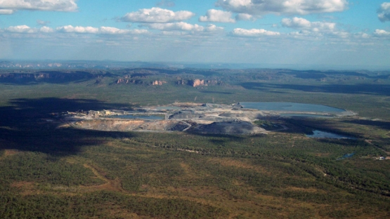 Uranium, the raw material for today's nuclear fuel, is a slightly radioactive metal that occurs throughout the earth's crust. It must be processed through a series of steps to safely produce efficient fuel for generating electricity. Aerial view of the Ranger uranium mine, Northern Territory, Australia, 2014. Photo Credit M. Ingrames 
