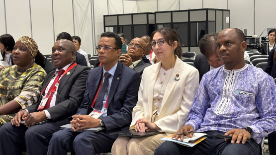 From left: Khumbize Kandodo Chiponda, Joe Phaahla, El Vadil Ahmed Louly, Arfya Eri and Amadou Dicko.